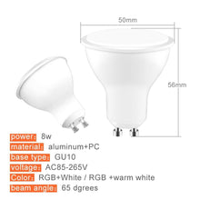 Load image into Gallery viewer, E27 RGB Led Bulb 5W 10W 15W Dimmable 16 Color Changing Magic Bulb GU10 8W AC 220V 110V RGB White IR Remote Control Night Light LED Light Bulb, Color Changing Light Bulb with Remote