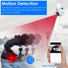Load image into Gallery viewer, E27 WiFi Bulb Camera 1080P FHD WiFi IP Pan Tilt Security Surveillance Camera