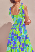 将图片加载到图库查看器,Long Floral Tie-Shoulder Smocked Midi Dress Perfect For Vacation & Summer Days