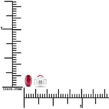 Load image into Gallery viewer, 0.54 Carat Genuine Ruby 14K White Gold Earrings