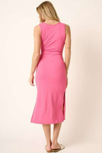 Load image into Gallery viewer, Side Slit Wide Strap Midi Tank Dress โ Stylish, Sexy and Comfortable Midi Dress with Side Slits and Wide Straps