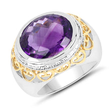 Load image into Gallery viewer, 6.92 Carat Genuine Amethyst .925 Sterling Silver Ring