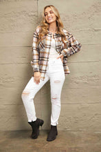 Load image into Gallery viewer, Classic Plaid Button Front Shirt Jacket with Breast Pockets Casual & Minimalist Outerwear
