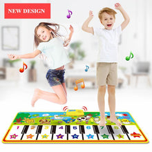 Load image into Gallery viewer, Musical Mat With Animal Voice Baby Piano Playing Carpet Music Game Instrument Toys Early Educational Toys For Kids