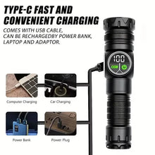 将图片加载到图库查看器,Rechargeable LED Flashlight with 5 Modes & Magnetic Base – Gift Box