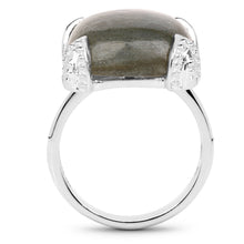 Load image into Gallery viewer, 16.95 Carat Genuine Labradorite .925 Sterling Silver Ring
