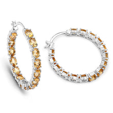 Load image into Gallery viewer, 4.80 Carat Genuine Citrine .925 Sterling Silver Earrings