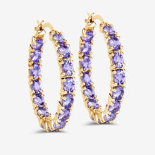 Load image into Gallery viewer, 5.10 Carat Genuine Tanzanite .925 Sterling Silver Earrings