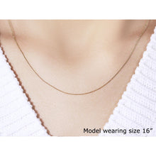 Load image into Gallery viewer, 10k Yellow Gold Cable Link Chain (0.50 mm)