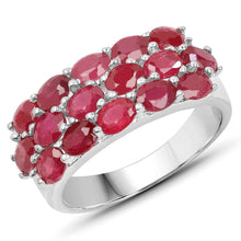 Load image into Gallery viewer, 3.52 Carat Genuine Ruby .925 Sterling Silver Ring