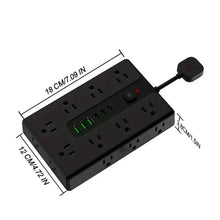 将图片加载到图库查看器,22-in-1 Multi-Functional Power Strip – 16 Sockets, 3 USB-A & 3 USB-C