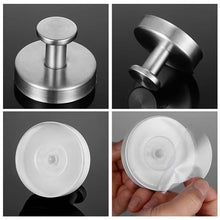 Load image into Gallery viewer, 2-Pack: Strong Suction Cup Hooks β Silver Brushed Stainless Steel, No Drilling Required