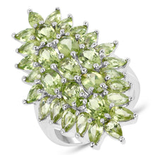 Load image into Gallery viewer, 8.89 Carat Genuine Peridot .925 Sterling Silver Ring