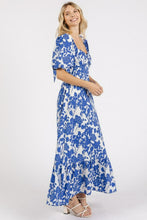 Load image into Gallery viewer, New Summer Cutout Back Floral Sweetheart Neck Puff Sleeve Dress – Unique, Romantic and Trendy Floral Dress with Puff Sleeves and Cutout Back