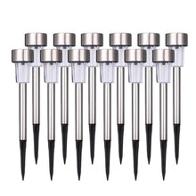 Load image into Gallery viewer, Garden Premium LED Solar Luxury Stainless Steel Lights For Yard Pathway Walkway More Pieces Outdoor