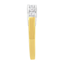 Load image into Gallery viewer, 14KT Two Toned Gold 5 Stone Diamond Ring (1 cttw, H-I Color, SI1-SI2 Clarity)