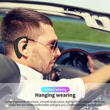 Load image into Gallery viewer, Ear Hook Bluetooth Wireless Headphone Single Ear Hook Business Headphones Wireless Bluetooth Noise Isolating Earbuds With Microphone Clear Calls Handsfree Sports Earbud Comfortable Painless Wearing Ergonomic Design