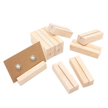Load image into Gallery viewer, Earrings Jewelry Display Wooden Base Ring Necklace Jewelry Stands Holders Earring Cards Wood Base Retail Display Classic Design Ring Necklace Jewelry Storage Case Jewelry Organiser For Women