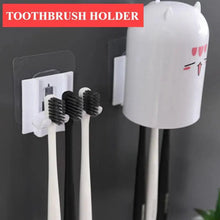 Load image into Gallery viewer, Easy Home Toothpaste Dispenser Squeezer Pasta Toothbrush Holder Wall Mounted Bathroom Products Accessories