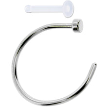 将图片加载到图库查看器,20G 3/8 Pack Set of 3 Assorted Stainless Steel Nose Hoop Rings