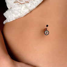 将图片加载到图库查看器,Newsprint Beetle Bug Black Belly Ring