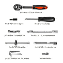 Load image into Gallery viewer, 46pc Ratchet & Wrench Tool Set