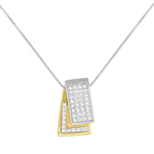 Load image into Gallery viewer, 14KT White Gold Diamond Box Pendant Necklace (1 cttw, H-I Color, SI2-I1 Clarity)