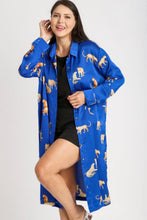 Load image into Gallery viewer, Full Size Animal Print Button Down Midi Shirt Dress Plus Size For Women –Comfortable, Chic and Bold Animal Print Dress for a Confident Look
