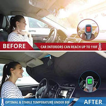 Load image into Gallery viewer, EcoNour Car Windshield Sun Shade with Storage Pouch