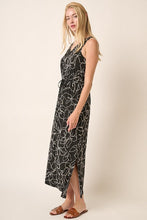 Load image into Gallery viewer, New Side Slit Flower Print V-Neck Sleeveless Dress For Women – Elegant and Feminine Sleeveless Dress with Flattering V-Neck and Side Slits