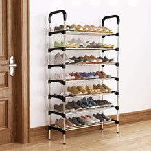 将图片加载到图库查看器,7-Tier Iron Shoe Rack – Space-Saving, Floor-Standing