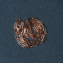 Load image into Gallery viewer, 14K Rose Gold Delicate Paperclip Chain (2.1mm)