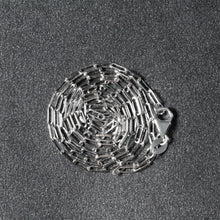 Load image into Gallery viewer, 14K White Gold Fine Paperclip Chain (1.5mm)