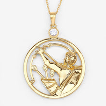 Load image into Gallery viewer, 0.33 Carat Genuine White Zircon .925 Sterling Silver Pendant