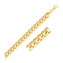 Load image into Gallery viewer, 8.0mm 10k Yellow Gold Light Miami Cuban Bracelet