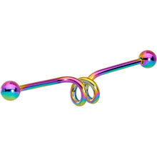 将图片加载到图库查看器,14G Multi Color Spiral Industrial Project Bar Set of 5 40mm