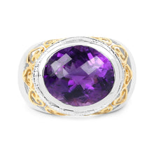 Load image into Gallery viewer, 6.92 Carat Genuine Amethyst .925 Sterling Silver Ring