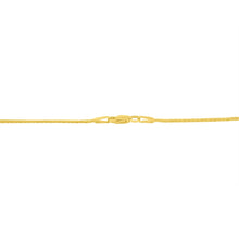 Load image into Gallery viewer, 10K Yellow and White Gold 1/2 Cttw Princess Cut Diamond Channel-Set “V†Shape 18" Franco Chain Necklace (H-I Color, SI2-I1 Clarity)