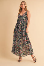 将图片加载到图库查看器,Printed V-Neck Frill Tiered Cami Comfortable Dress For Women – Playful, Feminine & Fun for Summer Days