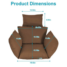 Load image into Gallery viewer, Egg Chair Hanging Basket Seat Cushion with Headrest