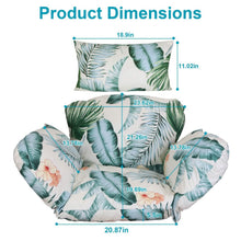 Load image into Gallery viewer, Egg Chair Hanging Basket Seat Soft Cushion with Headrest