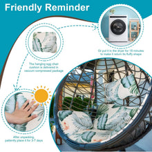 Load image into Gallery viewer, Egg Chair Hanging Basket Seat Soft Cushion with Headrest