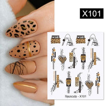 将图片加载到图库查看器,Egg Shell French Lines Water Decals Sticker Geometric Flowers Leaves Bubble Design Slider For Manicuring Nail Art Manicure Lips Nail Art Decorations Slider Nail Art Stickers Decals Nail Art Supplies Valentines Day 3D Self-Adhesive Nail Decorations