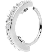 Load image into Gallery viewer, 20G Clear CZ Gem Sleek Seamless Circular Ring
