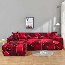 Load image into Gallery viewer, Elastic Sofa Covers for Living Room Stretch Slipcovers Sectional Couch Cover L Shape Corner Armchair Cover 1/2/3/4 Seater Slipcovers Elastic Stylish Printed Sectional Sofa Furniture Protector For Living Room