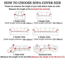 Load image into Gallery viewer, Elastic Sofa Covers for Living Room Stretch Slipcovers Sectional Couch Cover L Shape Corner Armchair Cover 1/2/3/4 Seater Slipcovers Elastic Stylish Printed Sectional Sofa Furniture Protector For Living Room