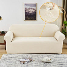 Load image into Gallery viewer, Elastic Waterproof Sofa Cover Plain Color Stretch Sofa Covers for Living Room Slipcover Couch Cover Furniture Protector Sofa Covers Non Slip Sofa Slipcovers with Elastic Hem Living Room Furniture Protector