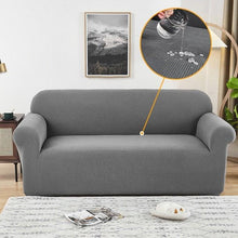 Load image into Gallery viewer, Elastic Waterproof Sofa Cover Plain Color Stretch Sofa Covers for Living Room Slipcover Couch Cover Furniture Protector Sofa Covers Non Slip Sofa Slipcovers with Elastic Hem Living Room Furniture Protector