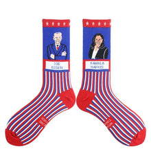 将图片加载到图库查看器,Election Spoof Funny President Donald Trump Socks With 3D Fake Hair Funny Crew Socks Unisex Compression Socks Streetwear Hip Hop Style Socks For Men And Women
