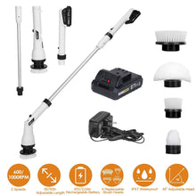 将图片加载到图库查看器,Electric Cordless Spin Scrubber Cleaning Brush with 4 Replaceable Heads